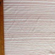 Rose Beige and Cream Thick and Thin Stripe Bamboo Lycra Knit Fabric