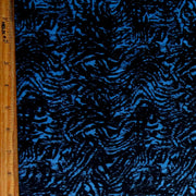 Blue/Black Abstract Nylon Spandex Swimsuit Fabric