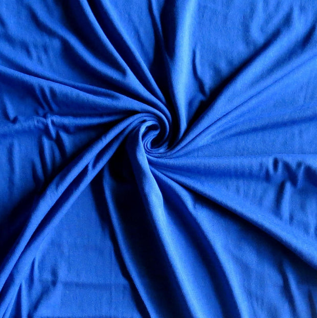 Royal Blue Bamboo Lycra Jersey Knit Fabric