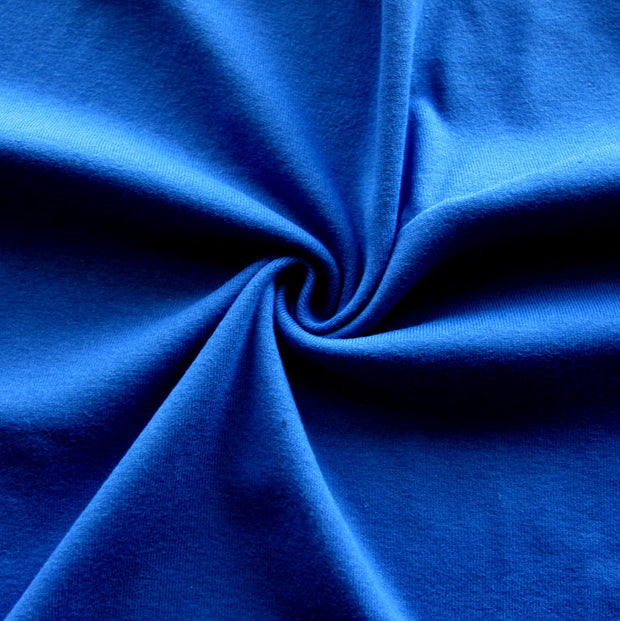 Royal Blue Cotton Rib Knit Fabric
