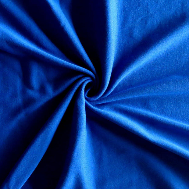 Royal Blue Cotton Rib Knit Fabric