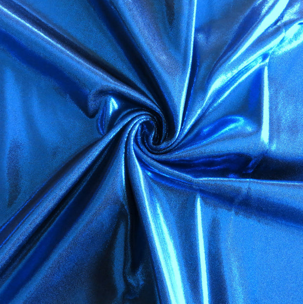 Royal Metallic Nylon Spandex Swimsuit Fabric
