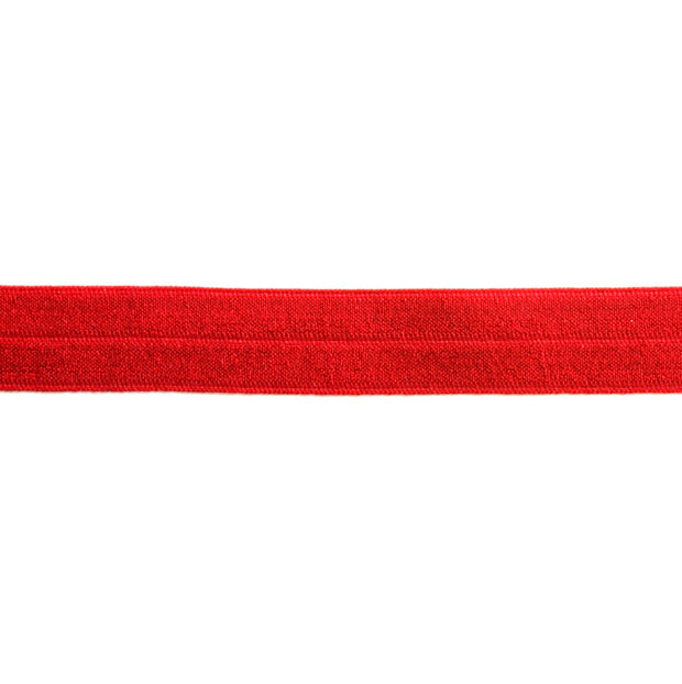 Ruby Red Fold Over Elastic Trim