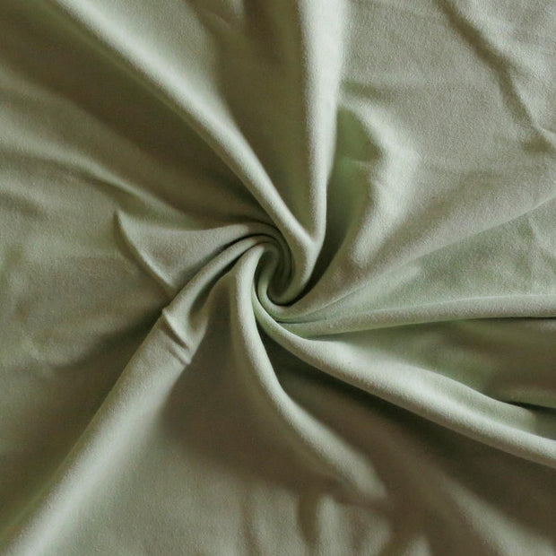 Sage Green Cotton Interlock Knit Fabric