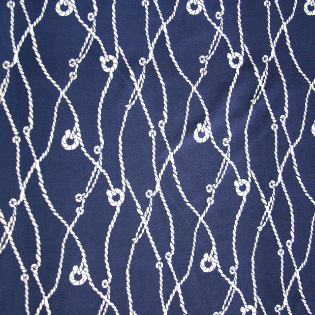 Sailing Knots Nylon Lycra Swimsuit Fabric
