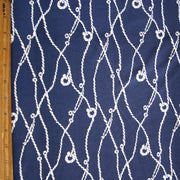 Sailing Knots Nylon Lycra Swimsuit Fabric