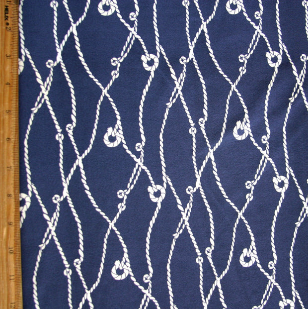 Sailing Knots Nylon Lycra Swimsuit Fabric