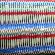 Seismic Rainbow Waves Cotton Lycra Knit Fabric