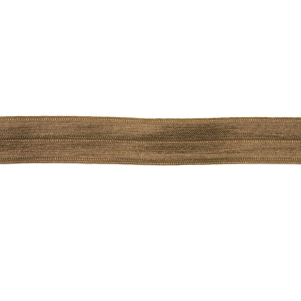 Sepia Brown Fold-Over Elastic Trim
