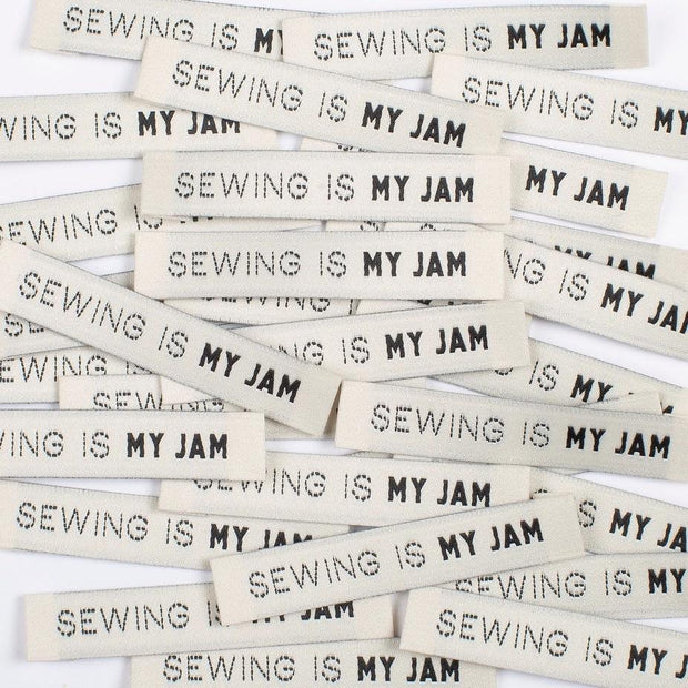 "Sewing is my Jam" 8 Pack Woven Labels by Kylie and the Machine