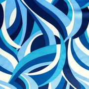 Shades of Blue Abstract Microfiber Boardshort Fabric