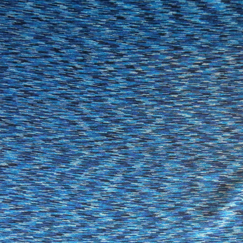 Shades of Blue Space Dye Poly Knit Fabric – The Fabric Fairy