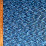 Shades of Blue Space Dye Poly Knit Fabric