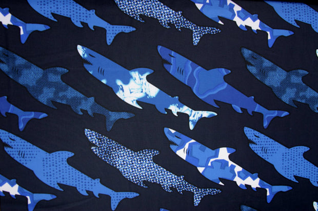Shark Tale Swimsuit Fabric