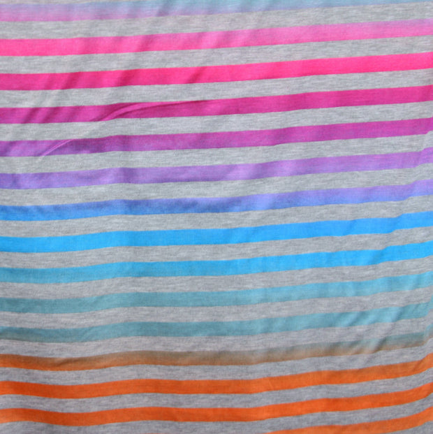 Shimmer Stripe Knit Fabric - 14" Remnant Piece