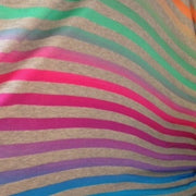 Shimmer Stripe Knit Fabric - 14" Remnant Piece