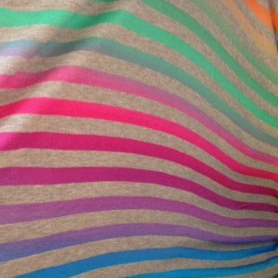 Shimmer Stripe Knit Fabric - 14" Remnant Piece