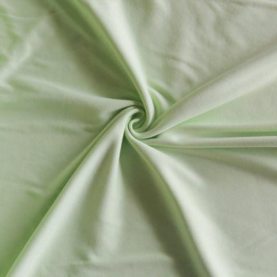 Shy Green Cotton Interlock Fabric