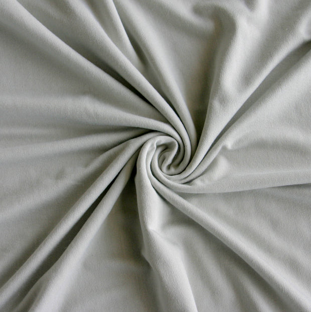 Silver Bamboo Lycra Jersey Knit Fabric