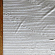 Silver Grey and Cream Thick and Thin Stripe Bamboo Lycra Knit Fabric