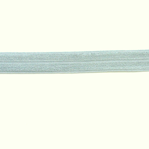 Silver Grey Fold-Over Elastic Trim