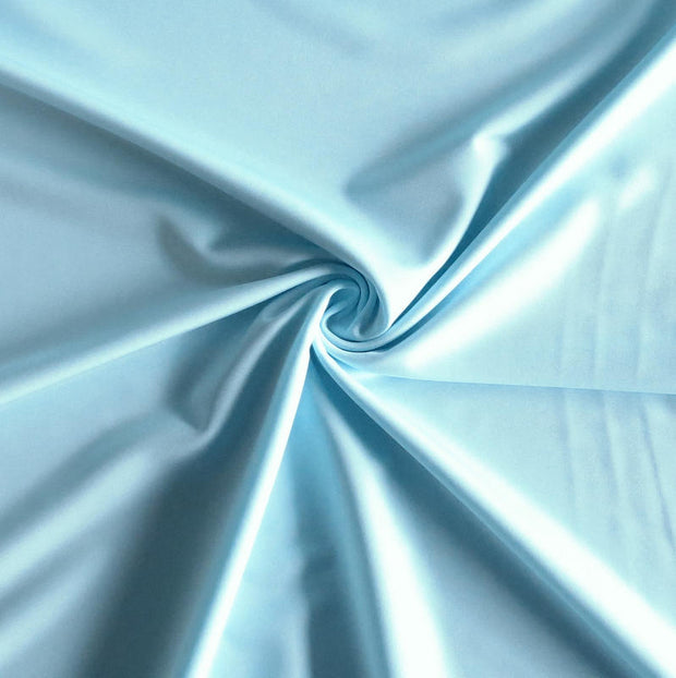 Sky Blue Solid Nylon Spandex Tricot Specialty Swimsuit Fabric