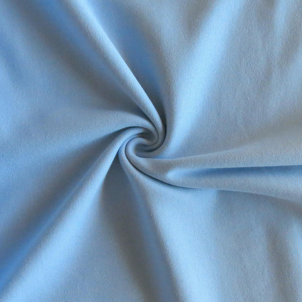 Slate Blue Cotton Heavy Rib Knit Fabric