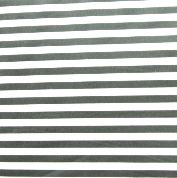 Slate Grey and White Stripe Swimsuit Fabric