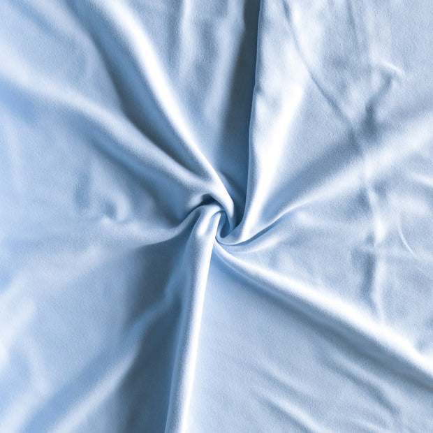 Light Blue Cotton Interlock Fabric