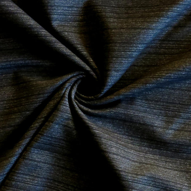 Onyx Striped Marl Poly Lycra Jersey Knit Fabric