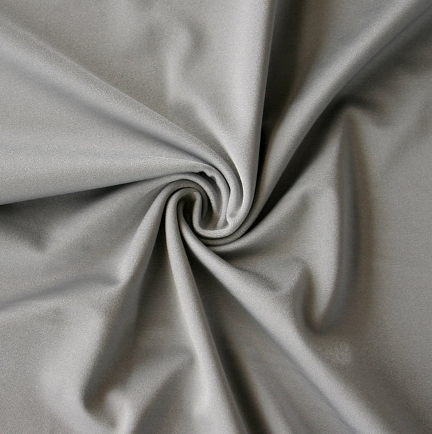 Silver Solid Nylon Spandex Tricot Specialty Swimsuit Fabric
