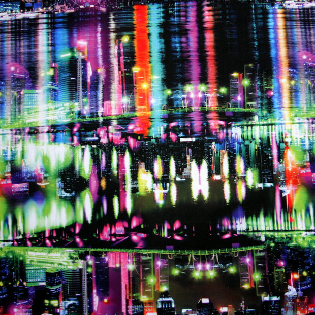 Spectacular Skyline Nylon Spandex Swimsuit Fabric