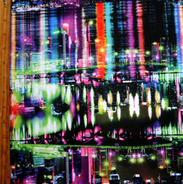 Spectacular Skyline Nylon Spandex Swimsuit Fabric