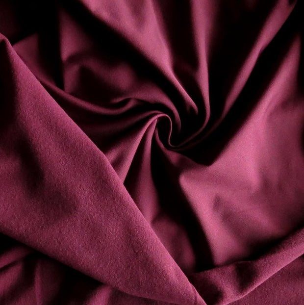 Spiced Plum Dry-Flex Fleece Back Knit Fabric - 19" Remnant