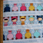 Stylish Snowy Girls Cotton Fleece Fabric