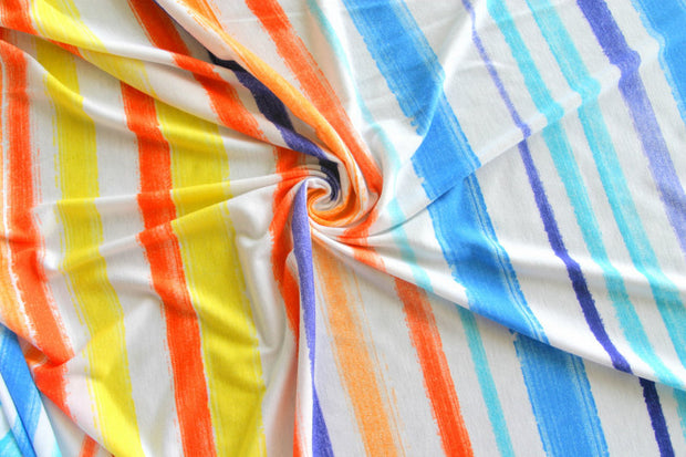Summertime Stripe Knit Fabric