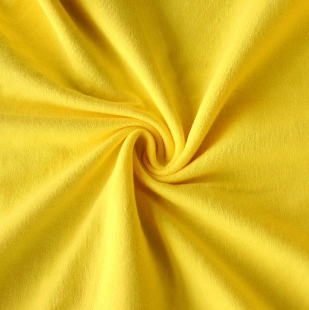 Sunshine Yellow Cotton Lycra Jersey Knit Fabric