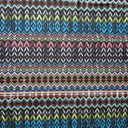 Sunset Ikat Stripe Poly Spandex Swimsuit Fabric