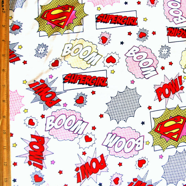 Supergirl Cotton Knit Fabric