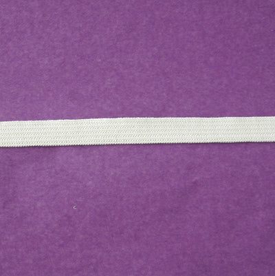White 3/8" Swimsuit Elastic