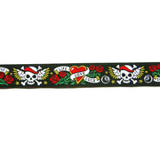 Tattoo Symbols Woven Ribbon Trim