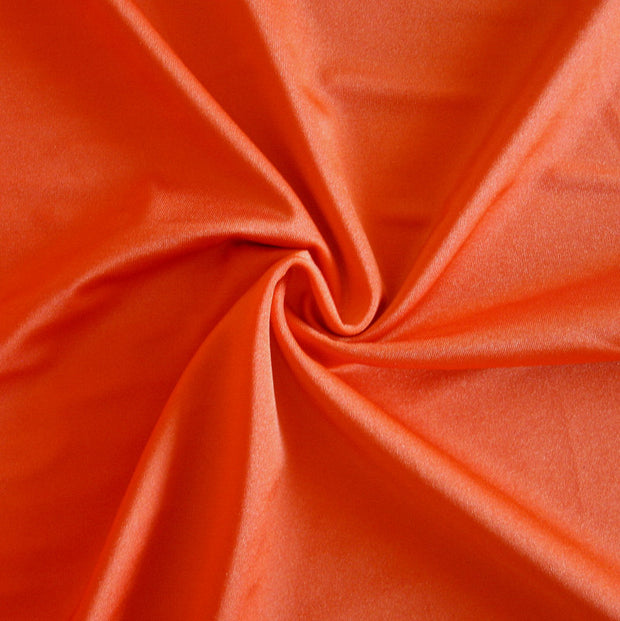 Shiny Tiger Orange Nylon Lycra Swimsuit Fabric