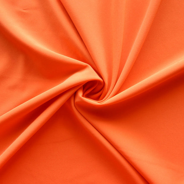 Bright Orange Stretch Woven Fabric