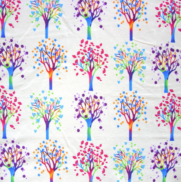 Trees of Life Cotton Lycra Knit Fabric