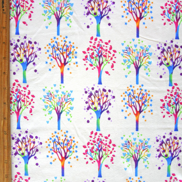 Trees of Life Cotton Lycra Knit Fabric