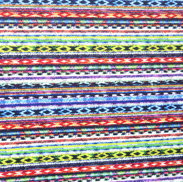 Tribal Stripes Nylon Spandex Swimsuit Fabric