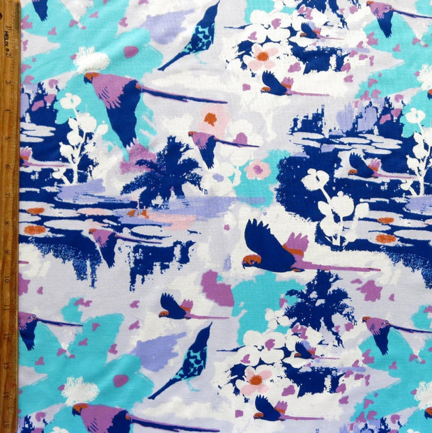 Tropical Toucans Nylon Spandex Swimsuit Fabric
