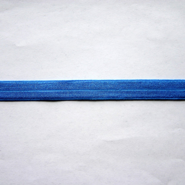Blueberry Blue Fold Over Elastic Trim
