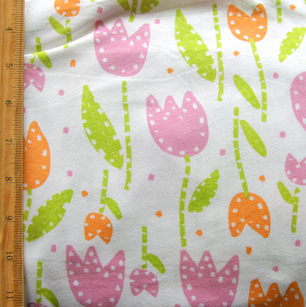 Tulip Tumble Cotton Lycra Knit Fabric