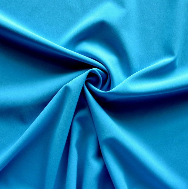 Turquoise Blue Stretch Woven Fabric